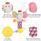 Bloobloomax Wrist Rattles Foot Finder Rattle Sock Baby Toy,Rattle Toy,Arm Hand Bracelet Rattle,Feet Leg Ankle Socks,Activity Rattle Present Gift For Newborn Infant Babies Boy Girl Bebe (5Pcs-E)