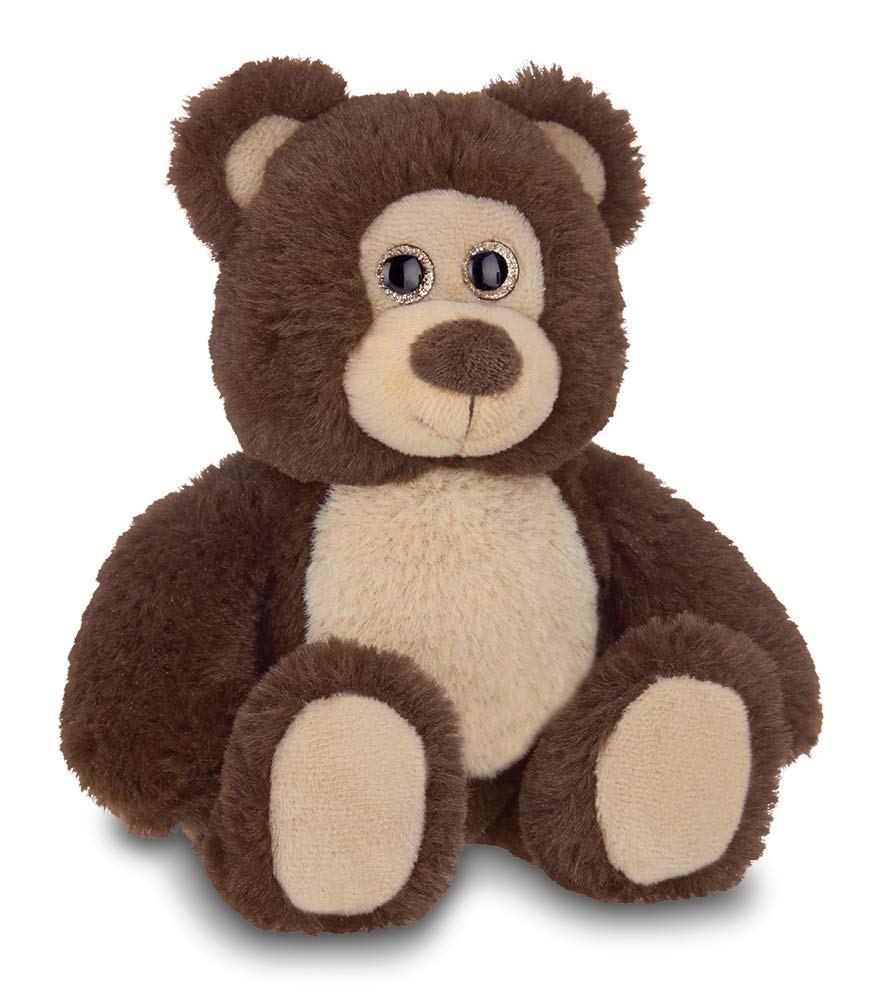 Bearington Lil' Beau Small Chocolate Brown Plush Stuffed Animal Teddy Bear, 7 Inches