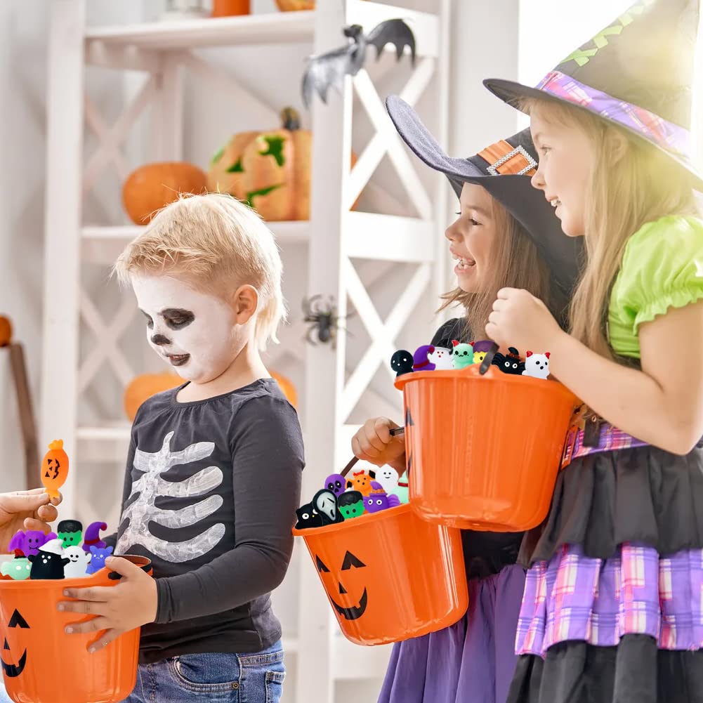 Sunpround 24 Pcs Halloween Mochi Squishy Toys,Mini Fidget Toys Bulk For Kids, Party Favors Supplies, Halloween Treat Goody Bags