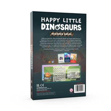 Unstable Games Happy Little Dinosaurs Hazards Ahead Expansion - Perfect for Game Night, One Size, Black, Add to Base Game