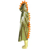 Qiaoniuniu Dinosaur Cape Dragon Hooded Cloak Halloween Costume Boy Girl Toddler Dress Up Clothes 3-8 Years Old Color Golden