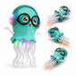 Gleamverse Jellyfish Musical Toy for Kids | Dancing Bump & Go Crawling Toy with LED Lights, Obstacle Avoidance & Twisting Tentac
