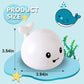 2024 Upgraded Baby Bath Toys, Rechargeable Light Up Bath Toys For Kids 1-3 Babies 6-12 12-18 Months, Whale Sprinkler Spray Water
