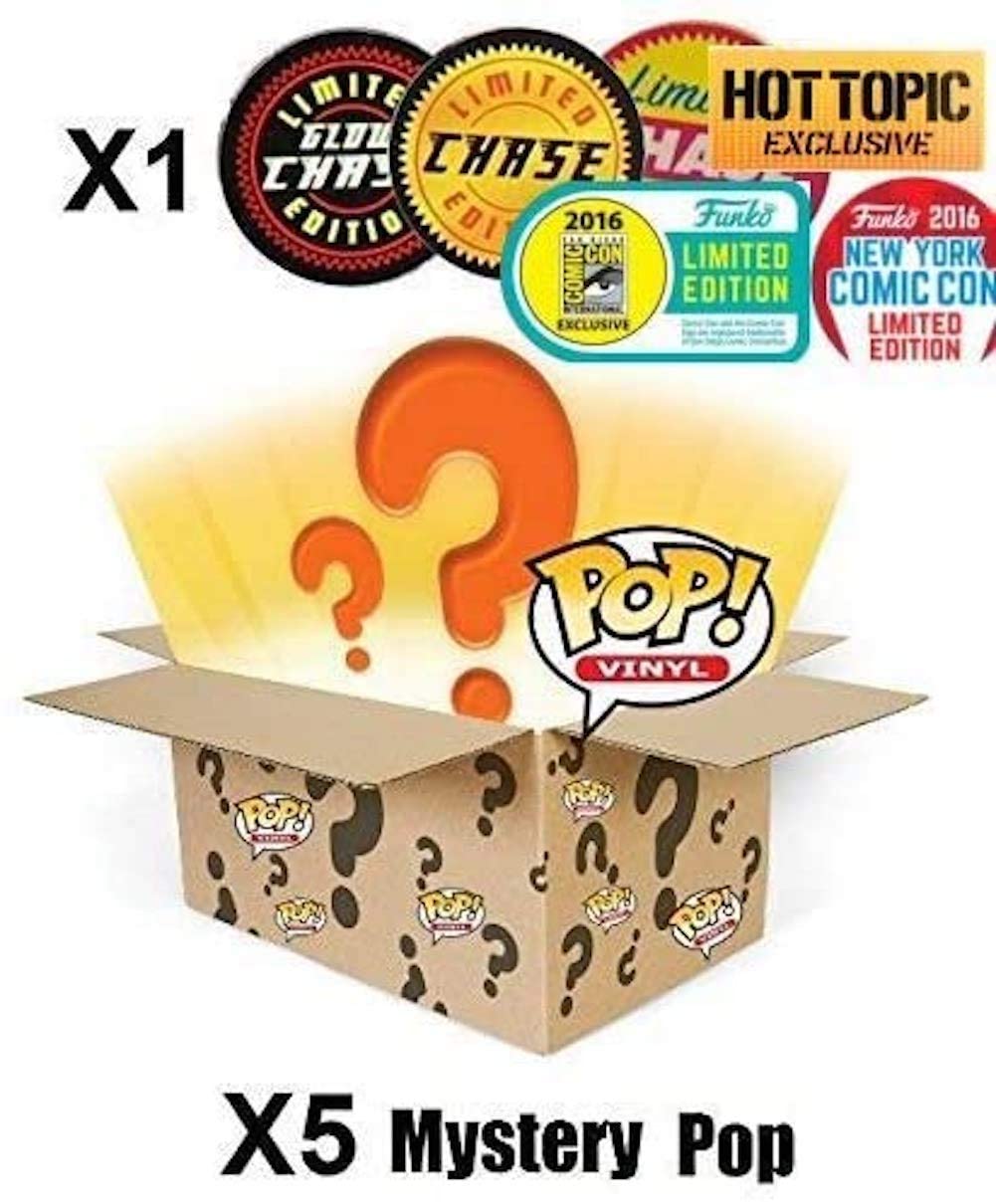 Close Up POP Funko Mystery 6 Pack - 1 Random Limited Edition Chase Vinyl Figures, Random Color, Model SG_B071KCM11J