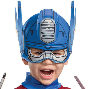 Disguise Optimus Prime Costume, Toddlers Muscle Transformer Costumes For Boys, Padded Character Jumpsuit, Toddler Size Small (2T), Blue & Red (104899S)