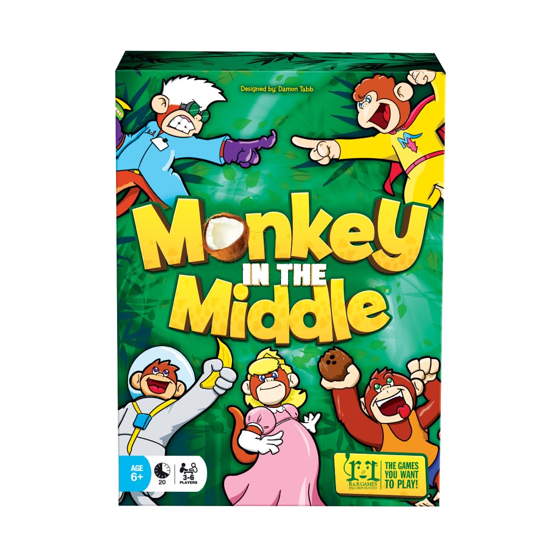 R & R Games Rrg929 Monkey In The Middle Board Game