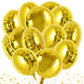 TONIFUL 30Pcs 18 Inch Large Gold Round Shape Foil Balloons Big Gold Circle Helium Mylar Ballons for Birthday Wedding Baby Shower