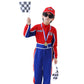 Clothand Kids Racing Suit Costume Toddler And Boys Race Car Driver Jumpsuit For Halloween, Dress Up & Pretend Play, Ages 4-6
