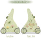 Beright Wooden Baby Walker Push And Pull Learning Activity Walker Kids’ Activity Toy Multiple Activities Center Develops Motor Skills & Stimulates Creativity(Green)