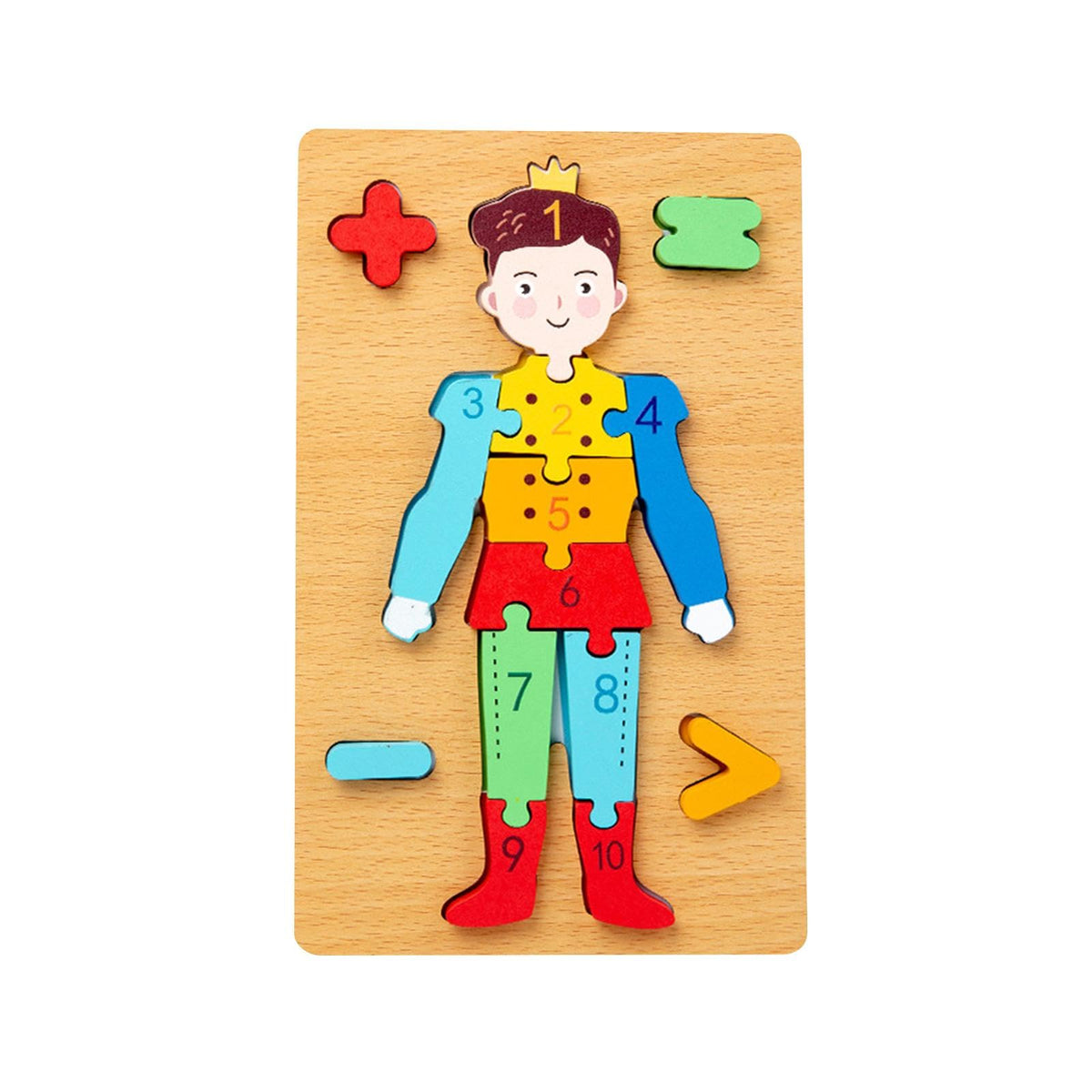 Ilsmysutra Number Puzzle Montessori Toys For 3 Year Old For Preschool Fine Motor Skills Prince