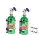 Lafeina 2Pcs Simulation Nitrogen Nos Bottle Decoration Accessories For 1:10 Rc Crawler Car Trx4 Scx10 90046 D90 D110 Tf2 (Green)