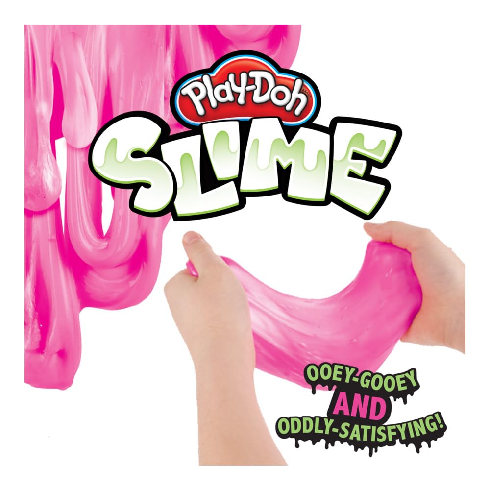Play-Doh Brand Slime 3 Pack of Non-Toxic Slime - Blue, Metallic Orange, & Metallic Pink