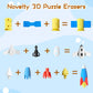 Kleeblatt Space Erasers For Kids Bulk 35Pcs,Puzzle Assembled Mini Fun Desk Pets For Kids Classroom, Treasure Box Prizes,Party Fa