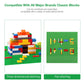Unirolic 8 Pack Classic Baseplates 10' X 10' Sturdiness Building Platforms - Compatible With All Major Brands Building Bricks, Suitable For Kids And Adults As A Gift -Blue&Green
