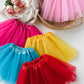 Bgfks Tutu Skirt For Girls,5 Pack Princess Party Favor Dress Skirt Set With Hairclips For 2-8 Years.(Colorful2)