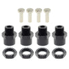 AUTOKAY 4PCS 12mm to 17mm Aluminum Wheel Hex Hub Adapter Conversion Extension for RC Car