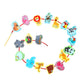 ONEST 18 Pieces Magnetic Fishing Game for Kids Wooden Magnet Fishing Game Wooden Magnetic Toys for Kindergarten Preschool Girl B