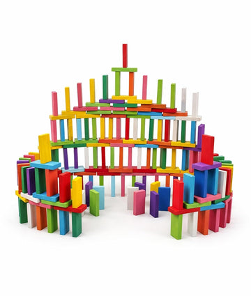 Millor Wooden Blocks Set For Kids | 120 Pcs Colorful Building & Stacking Game | Montessori Educational Learning Toy For Boys & G
