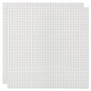Lekebaby 2 Pack Classic Baseplates Building Base For Building Bricks, 10' X 10' Building Boards - 100% Compatible With Major Brands, White