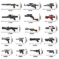 MOOXI-MOC 29Pcs Sci-fi Space Wars Minifigs Spray Paint  Packs Set Small Particle Building Block Toy Kit Compatible with Mainstream Brand