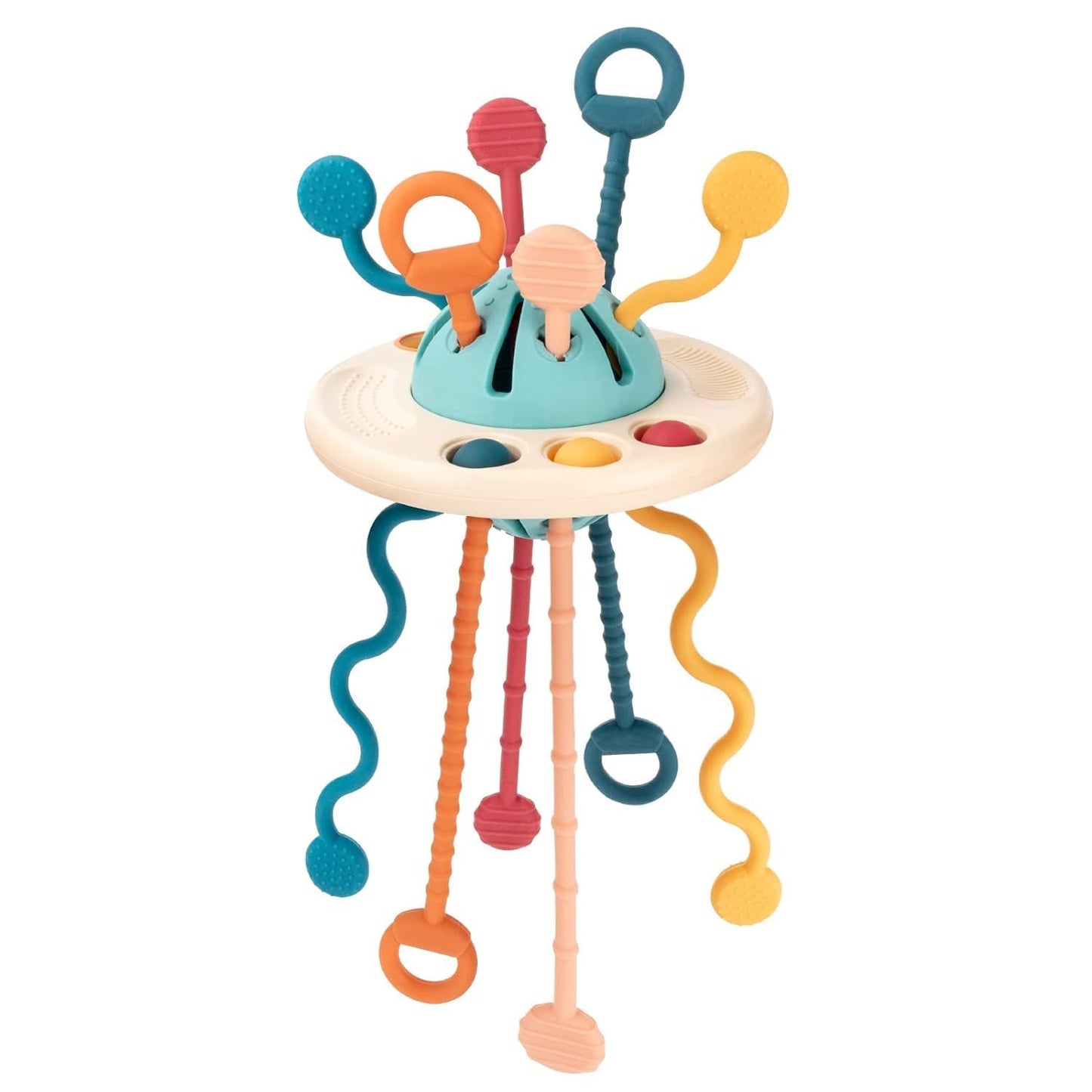 Kipa Gaming Proudly Made In India, Interactive Ufo Silicone Pull String Learning Toy For Kids  Baby Sensory Travel And Teething