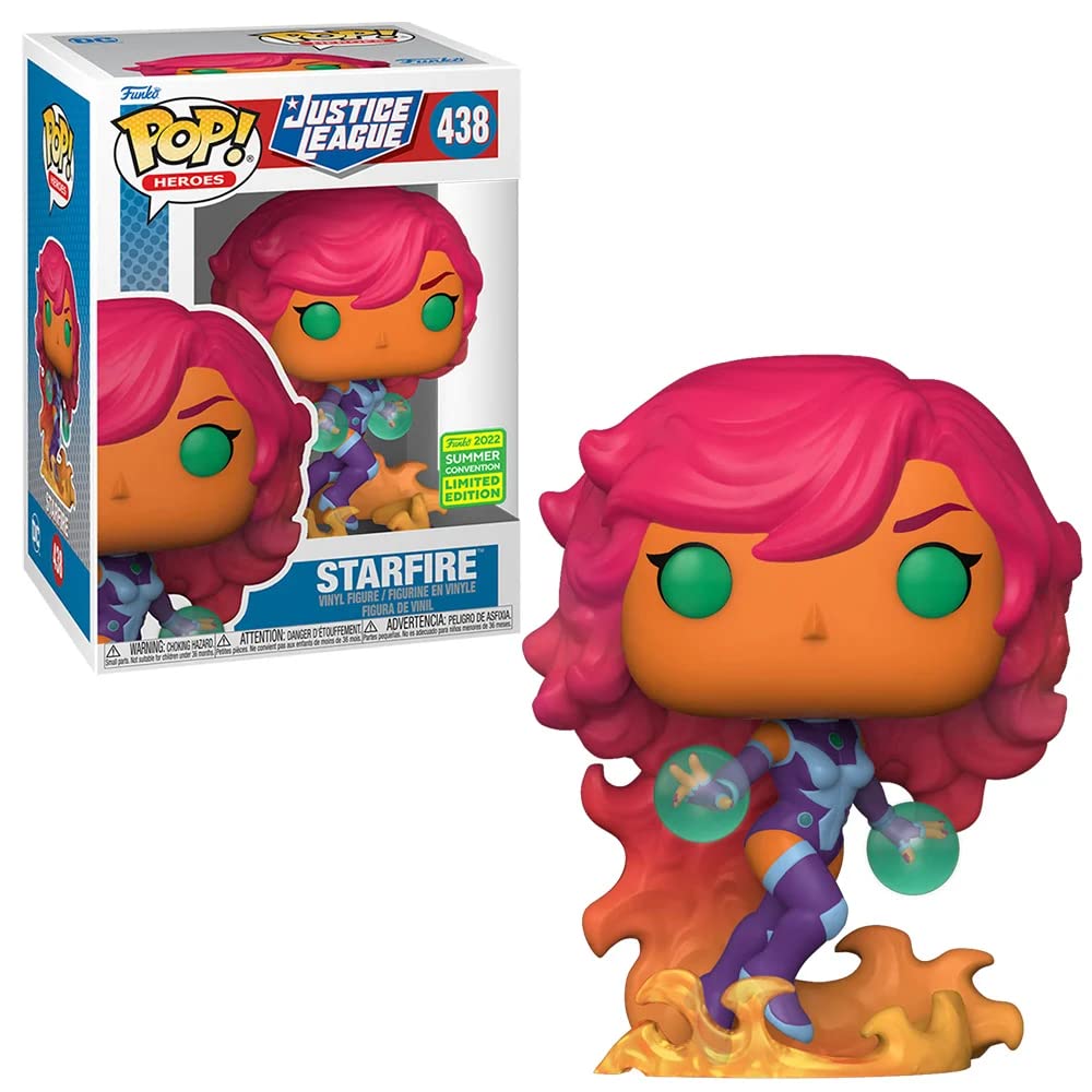 Funko POP! Heroes Starfire #438 Vinyl Figure - Multicolor, Summer Convention 2022 Limited Edition