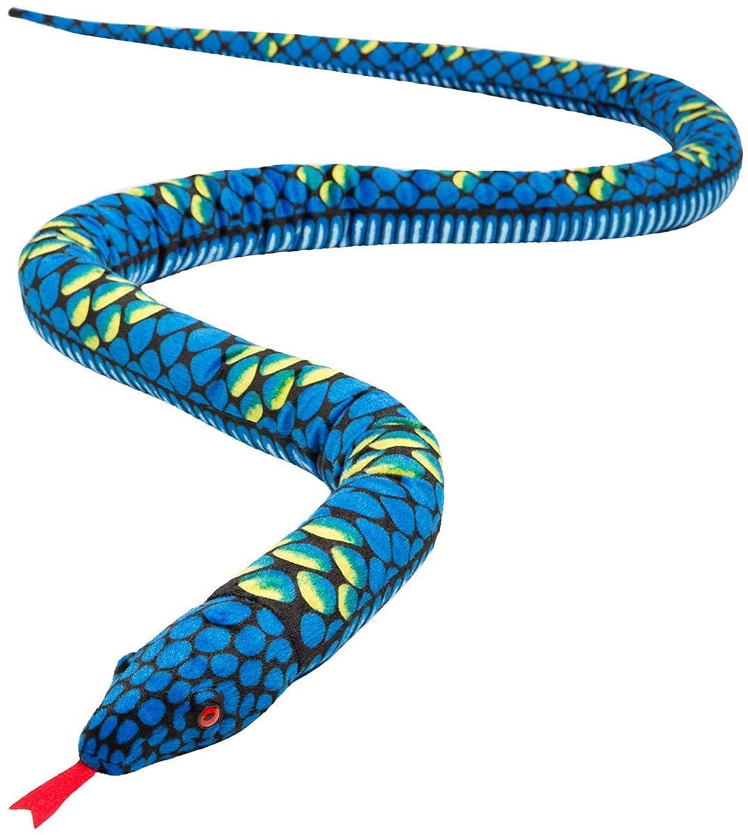 Kesehatan Plush Giant Snake, Realistic Stuffed Animal, Red Eyes Toy Gifts For Boys And Girls 110 Inches