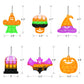 Halloween Party Favors - Halloween Pop Fidget Toys - 24 Mini Pop Bubbles Bulk With Keychain For Kids 4-8 8-12- Stress Relief Sen