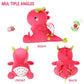 Ditucu Plush Dragon Fruit Dinosaur Toy - Soft Red Dino, 12 Inch Birthday Gift for Kids
