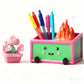 MAYIPLAY Dumpster Fire Desk Accessories Pencil Holder Inspiratonal Gifts for Coworkers Birthday Gifts for Mom Friends Teen Girls