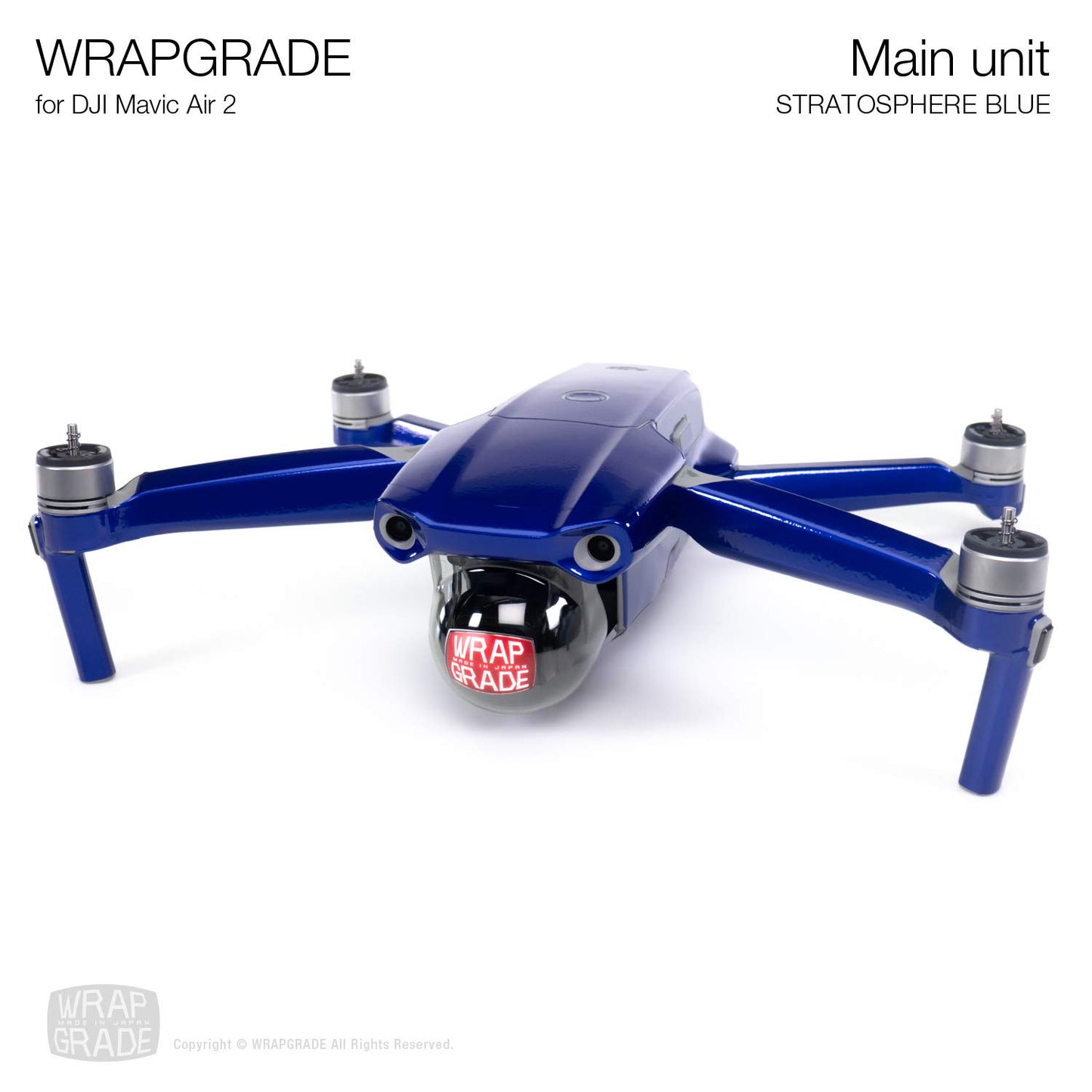 Wrapgrade Main Unit Skin Compatible with DJI Mavic Air 2 (Stratosphere Blue)