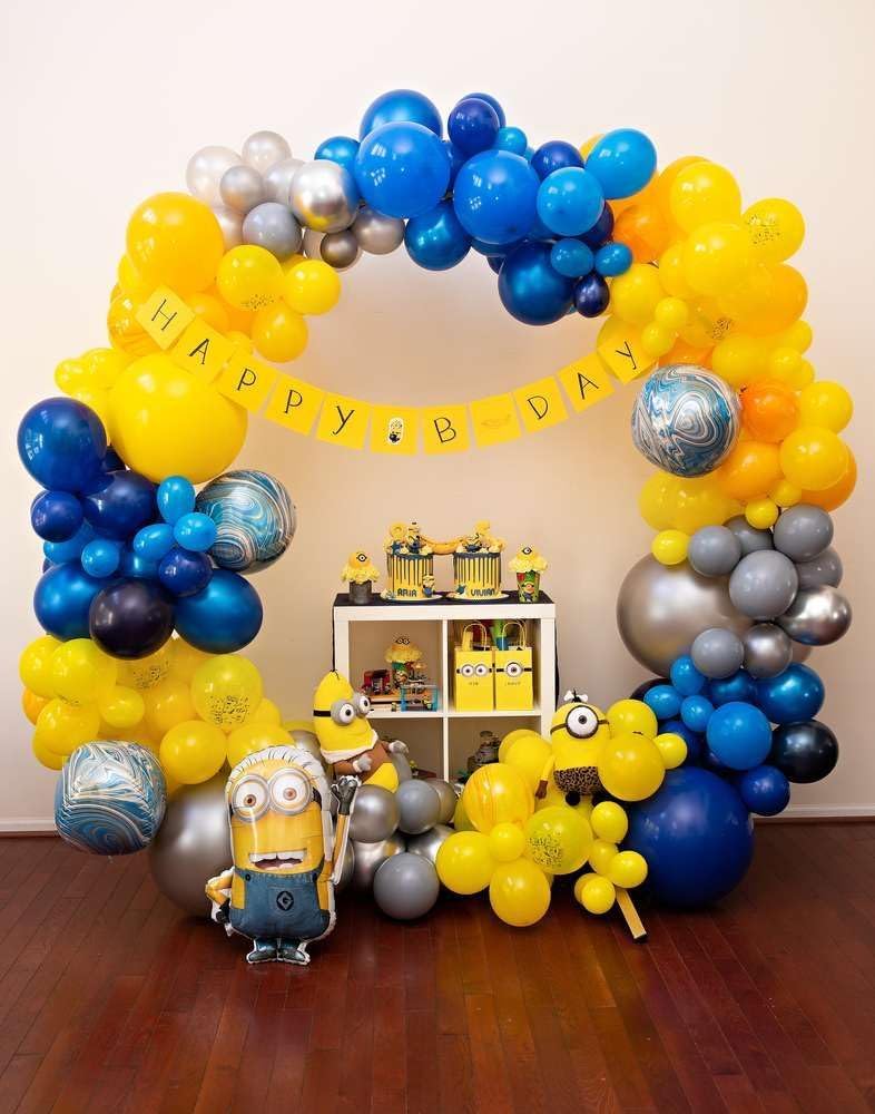 Blue Yellow Balloons Set, 60Pcs Navy Blue Matte Yellow White Party Balloons, Pastel Blue Yellow And White Latex Helium Balloon F