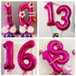 Hot Pink 20 Balloon Numbers,40 Inch 20 Birthday Balloon Foil Mylar Number 20 Balloon Large Dark Pink Number Balloons For Birthday Party Anniversary Festival Decorations