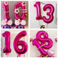 Hot Pink 20 Balloon Numbers,40 Inch 20 Birthday Balloon Foil Mylar Number 20 Balloon Large Dark Pink Number Balloons For Birthday Party Anniversary Festival Decorations