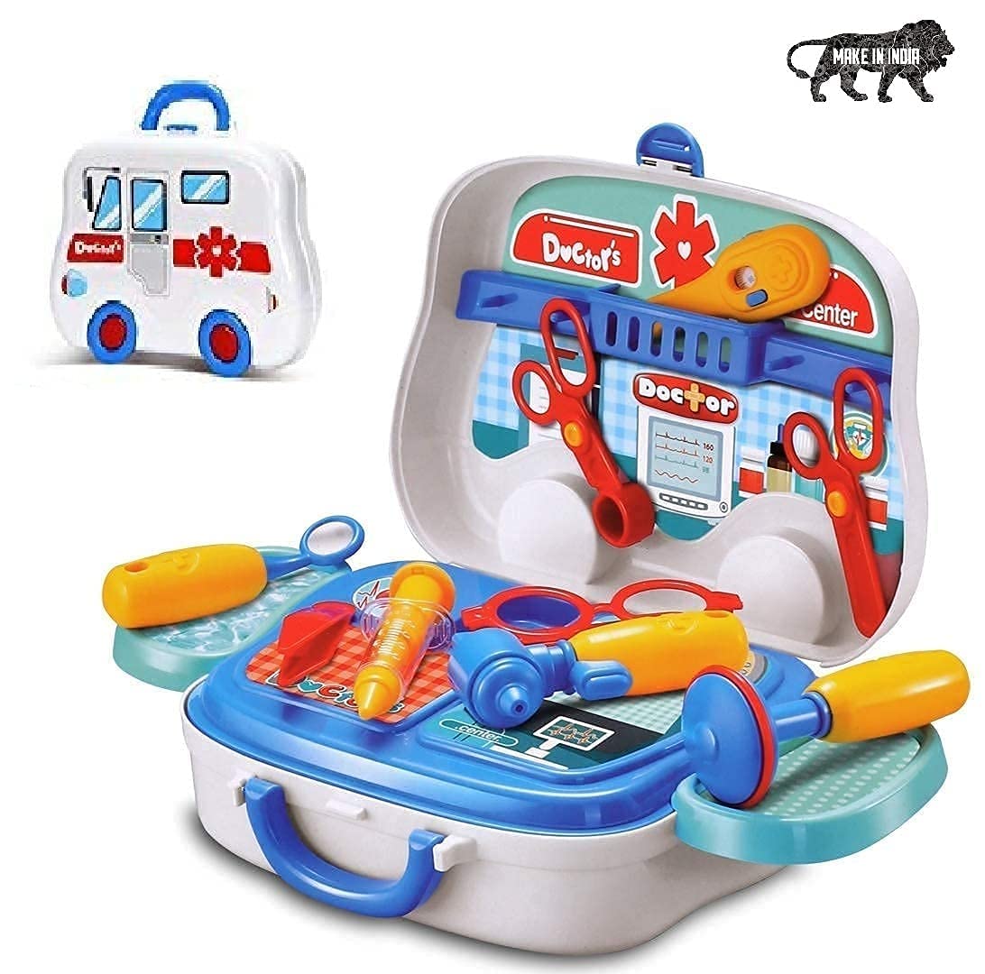 Royals Hub Doctor Set Toys For Girls Boys | Doctor Toys For Kids | Portable Medical Clinic Suitcase | Doctor Set Pretend Play Le
