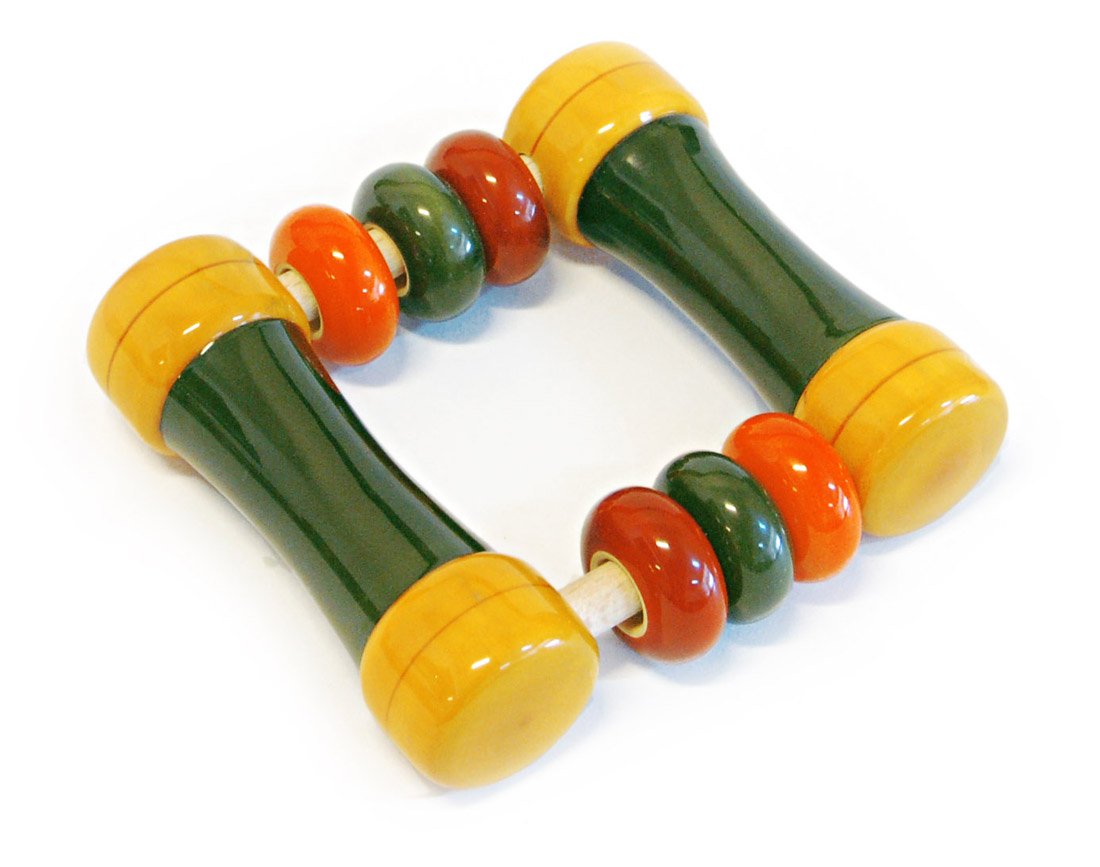 Maya Organic Handcrafted Wooden Toy  Kit Kit Rattle