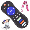 Besosay Silicone Remote Control Shaped Baby Teether Toys For Babies 0-3, 0-6, 6-12 Months, Soft Remote Teething Toys For Infant 