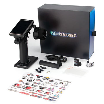 Goolsky Flysky Noble Nb4+ Radio Transmitter With Fgr4S V2 Receiver, 2.4Ghz 8Ch 3.5'' Color Ips Touch Screen Remote Controller Fo