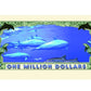American Art Classics Dolphin Novelty $Million$ Dollar Bill Collectible In Collector Grade Currency Holder - Best Gift For Lovers Of Dolphins