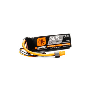 Spektrum SMART 2400mAh 2S 7.4V Smart G1 30C LiPo; IC3 Connector, SPMX24002S30