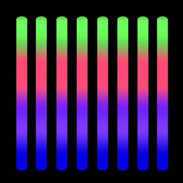 Lifbetter 30 Pcs Foam Glow Sticks Bulk,Led Glow Sticks With 3 Modes Colorful Flashing,Long Life Battery Glow In The Dark Party Supplies For Weddings,Parties,Festivals,Raves,Concerts,Sporting Events