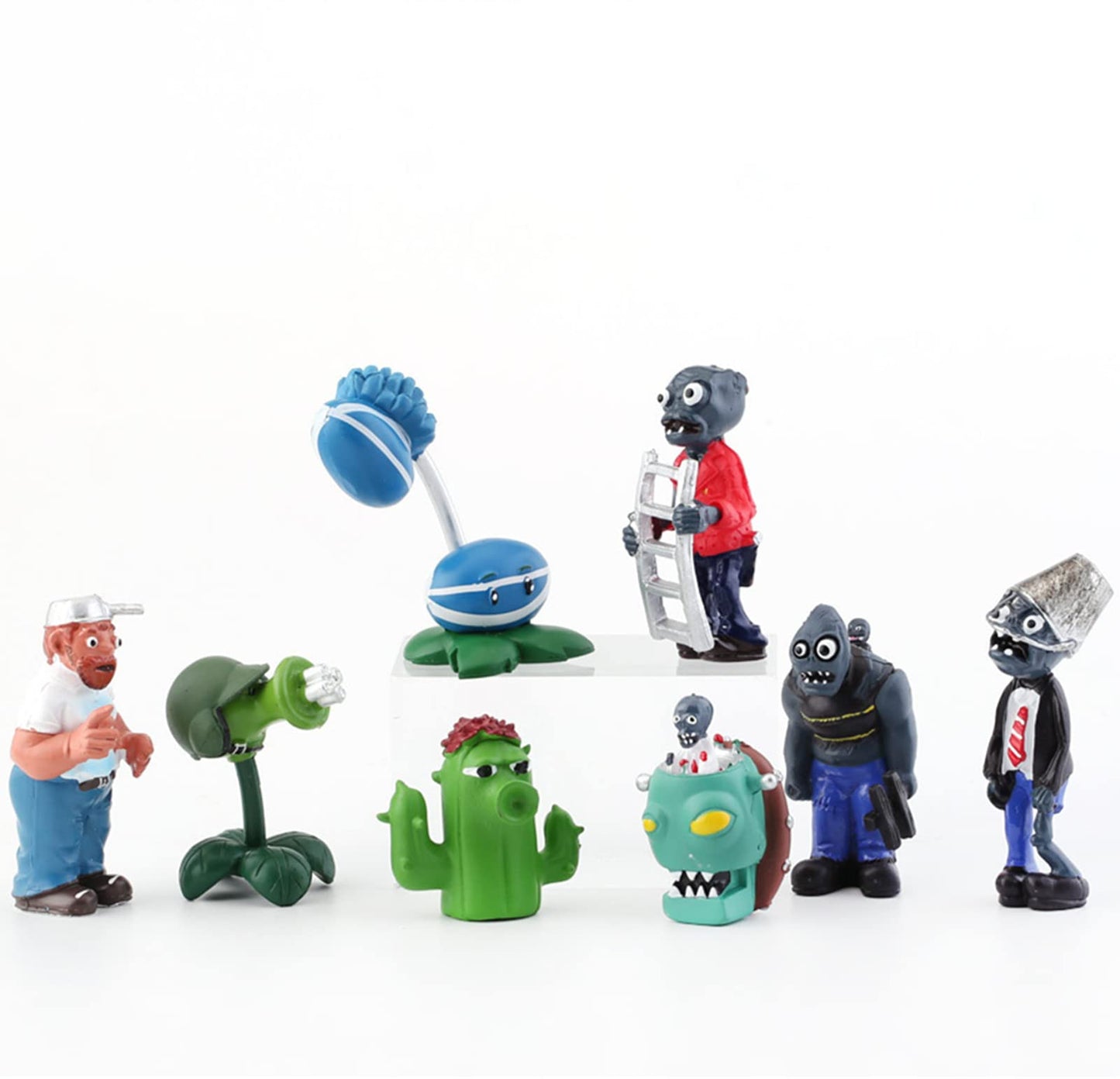 Jhesao 16 Pcs Plants Pvz Toys Set Zombies Figurines Series Pvz Plush Pvc Toys New, Great Gifts For Kids And Fans, Birthday And Party