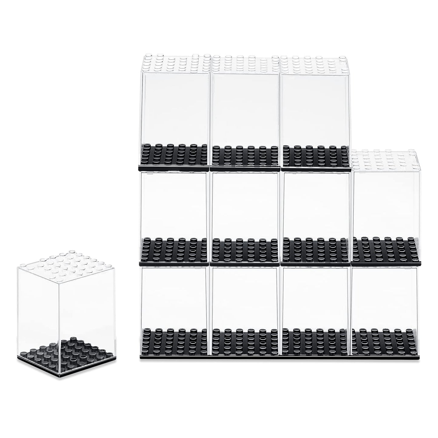 Minifigures Display Case, Acrylic Building Block Display Box, Action Figure Toys Storage For Lego Minifigure, Fit For Lego Lover