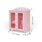 Sophia'S 18' Doll 6 Pc. Aurora Princess Pink Double-Door Armoire With Hangers, Robe, Slippers