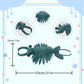 Frankiezhou Simulation Anomalocaris Arthropod Plush-Green 21'' Cambrian Ancient Sea Creature Shrimp Stuffed Animal,Soft Shrimp P