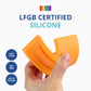 BLUE GINKGO Silicone Stacker - Montessori Rainbow Nesting Puzzle | Kids and Toddler Stacking Toy | 6 Layer Rainbow Puzzle  Sensory Toys - Matte