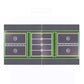 Parking Lot Baseplate 10' X 10' - Building Brick Base Plate Compatible For All Major Brands,For City Roads, Towns And Garages Kids Blocks Toy (2 Parking Lot Baseplate)