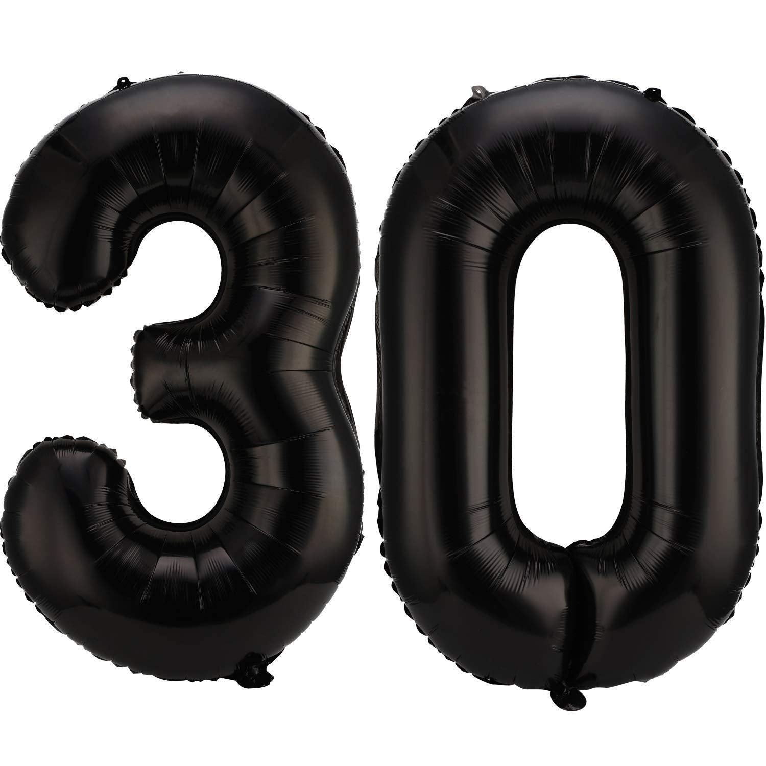 42 Inch Number 30 Balloons Jumbo 30 Foil Party Balloons Giant Number 30 Balloons For 30Th Birthday Party Decorations And 30Th Anniversary Event (Black)
