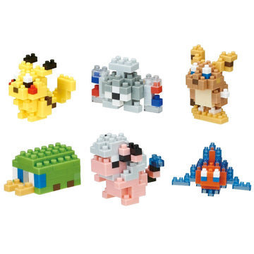 Nanoblock - Pokémon - Type Electric Set 1 (Blind Box Complete Set), Mininano Series Building Kit