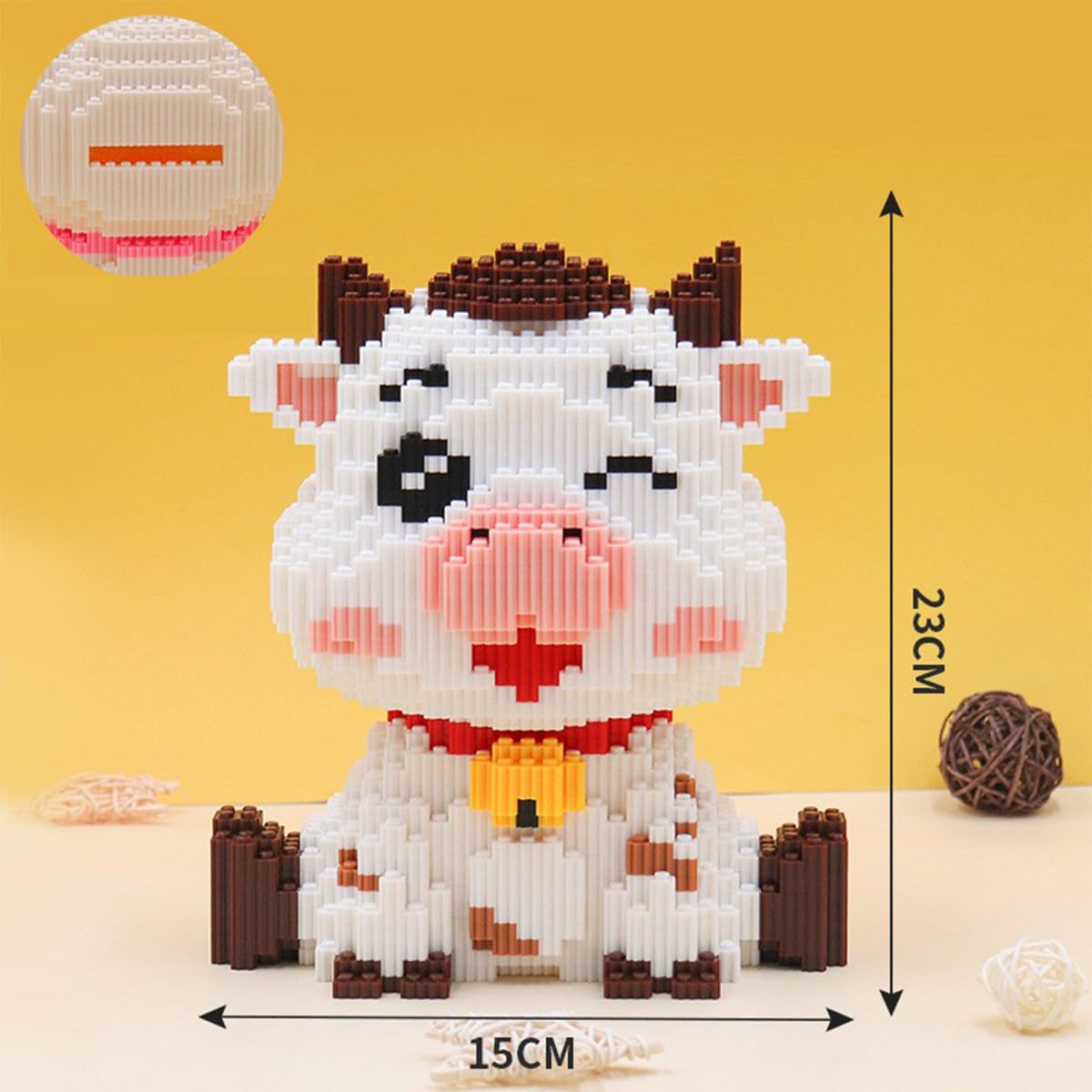 Bdydt Dairy Cattle Micro Building Blocks Set(1983Pcs) Gift For Adults And Kids